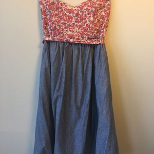 Cute Summer Strapless Dress